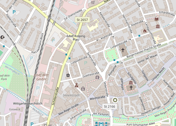 Karte: Studio Weiden, Wörthstraße 3